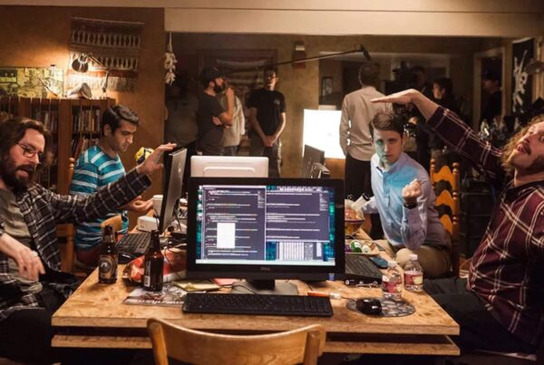 The cast and crew on the set of 'Silicon Valley'; What Is a Showrunner? And How Do You Become One?